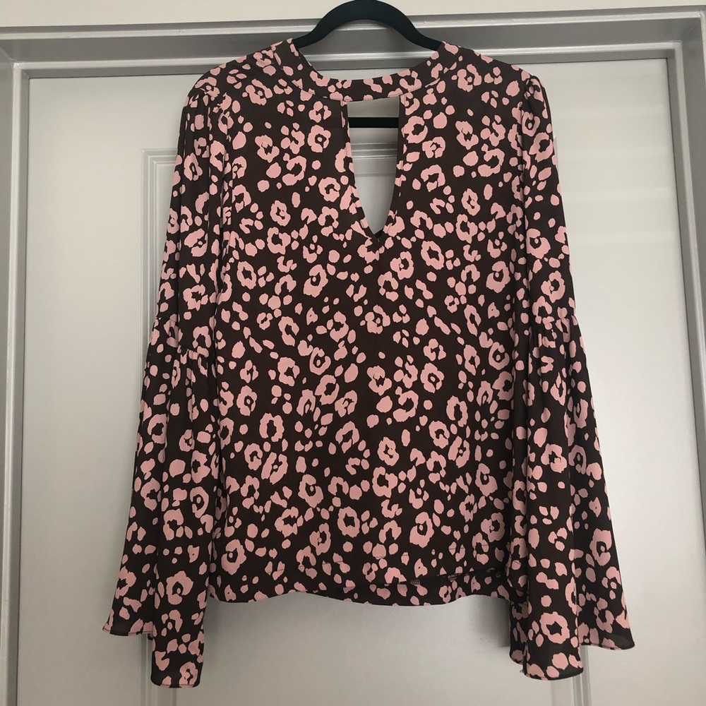 Buddy Love cheetah bell sleeve shirt. Worn once.